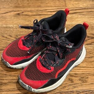 Boys Basketball Red and Black Kids shoes